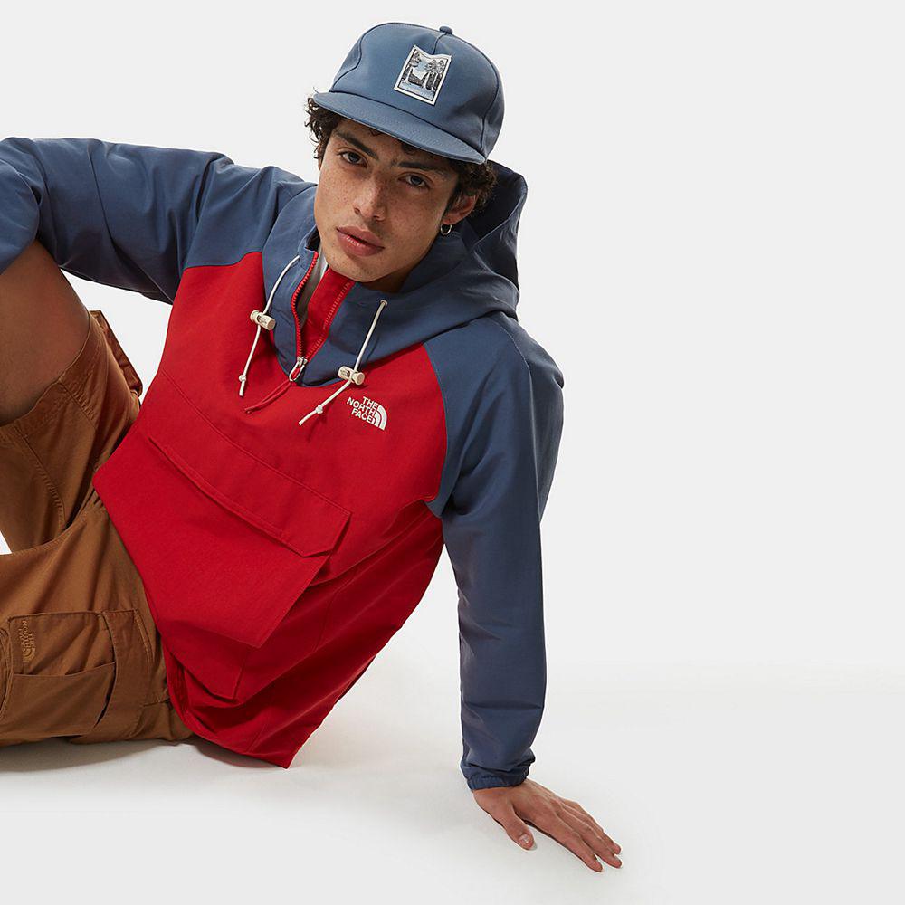 The North Face Class V Fanorak Ανδρικα Σακάκι - Κοκκινα / Μπλε Σκουρο (QFIC60382)